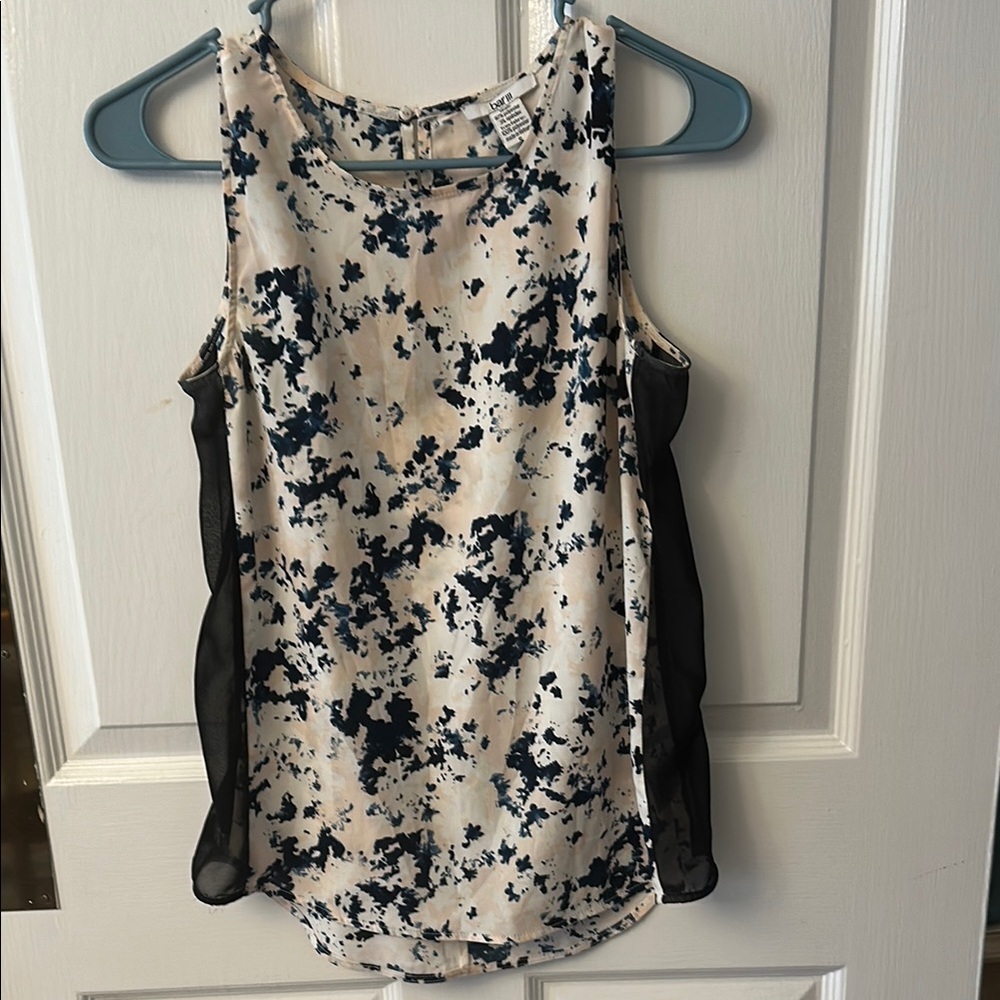 Bar III Black and White Blouse with Elegant Design
